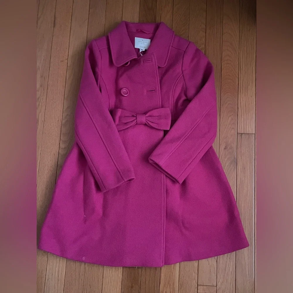 Kate spade hot pink coat, for girls size 10y - Picture 1 of 2